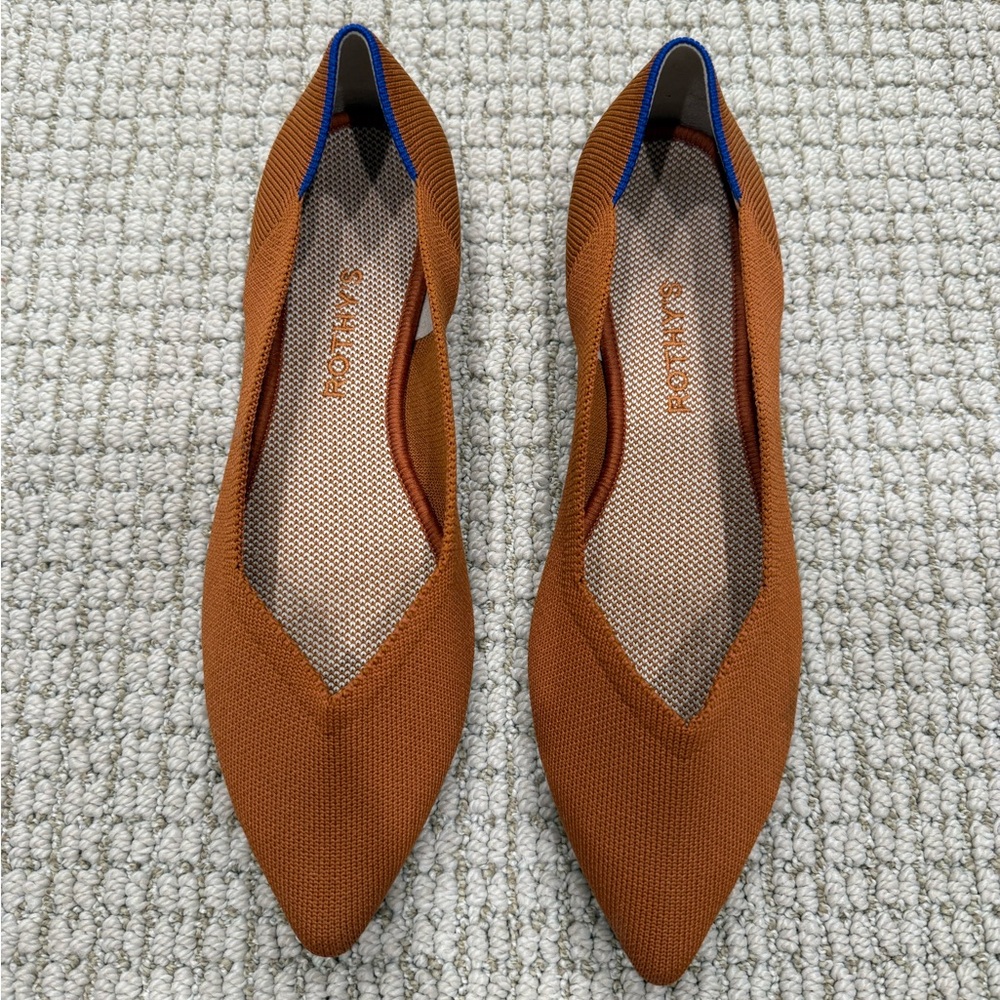 Rothy’s The Point II in Burnt Orange